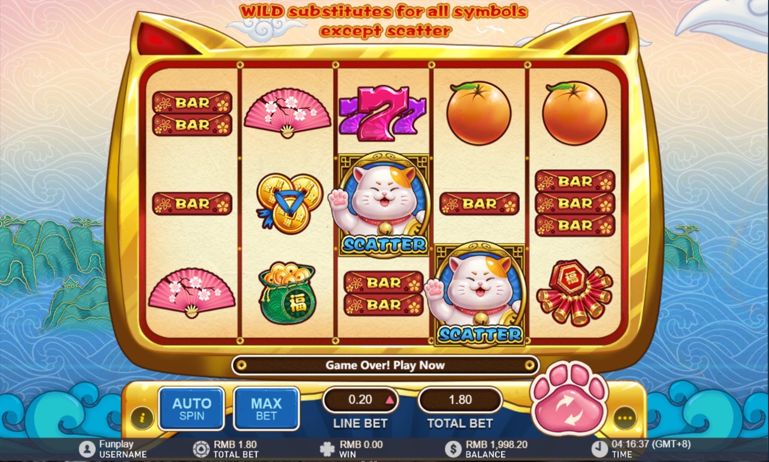 Lucky Meo Meo Gameplay Image