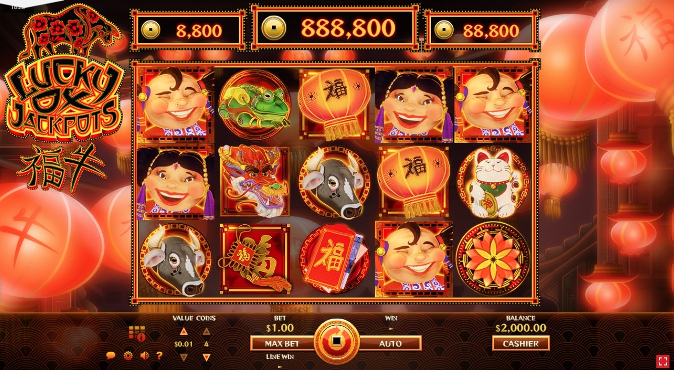 Lucky Ox Jackpots Gameplay Image