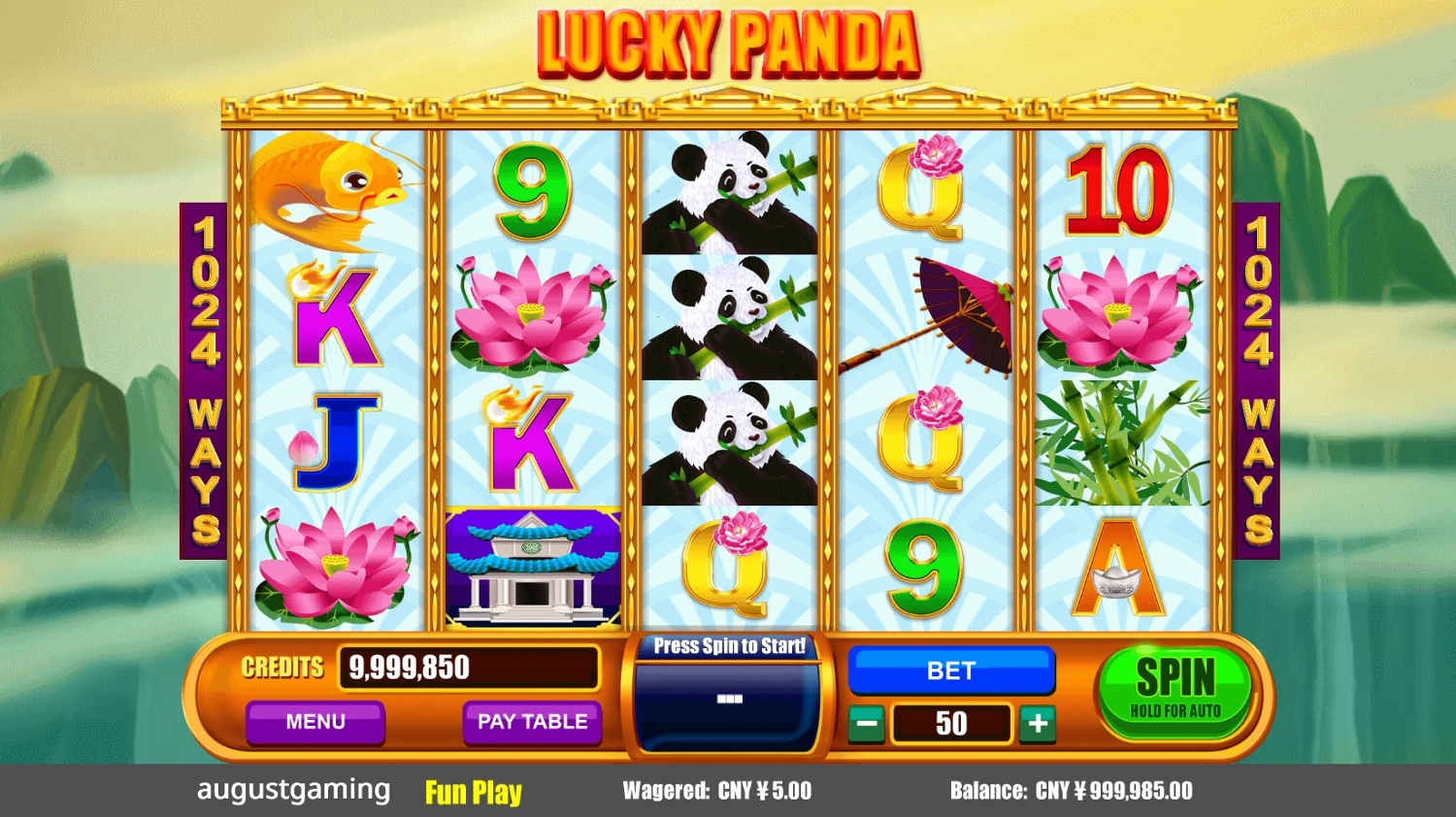 Lucky Panda Gameplay Image