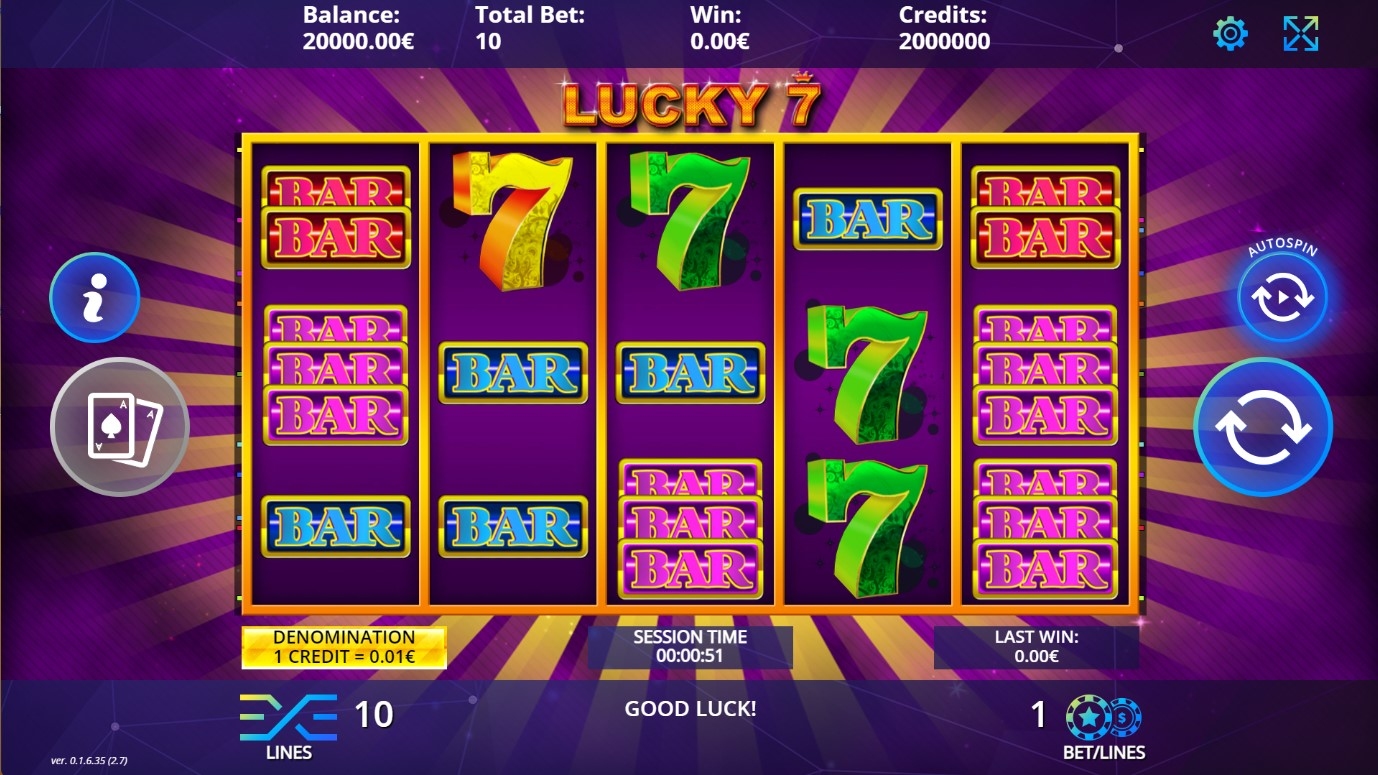 Lucky Seven Gameplay Image