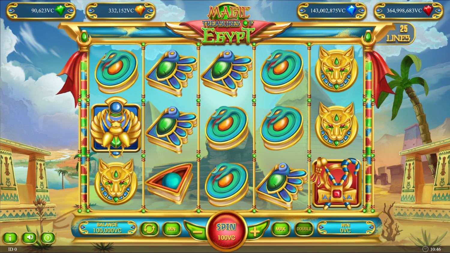 Magic treasures of Egypt Gameplay Image