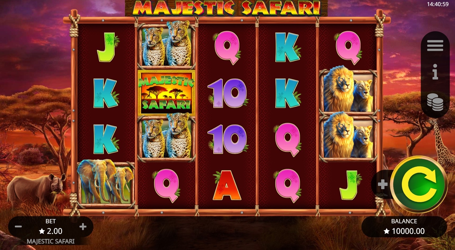 Majestic Safari Gameplay Image