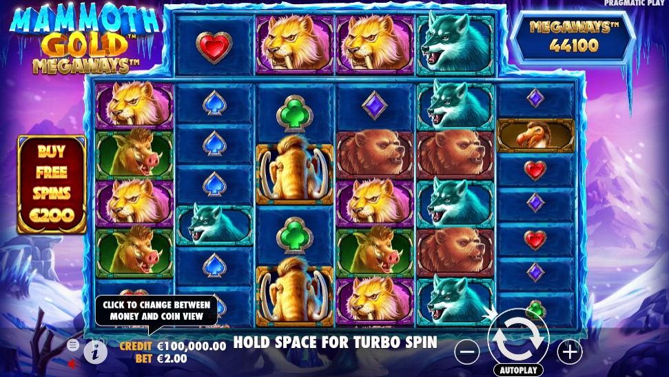 Mammoth Gold Megaways Gameplay Image