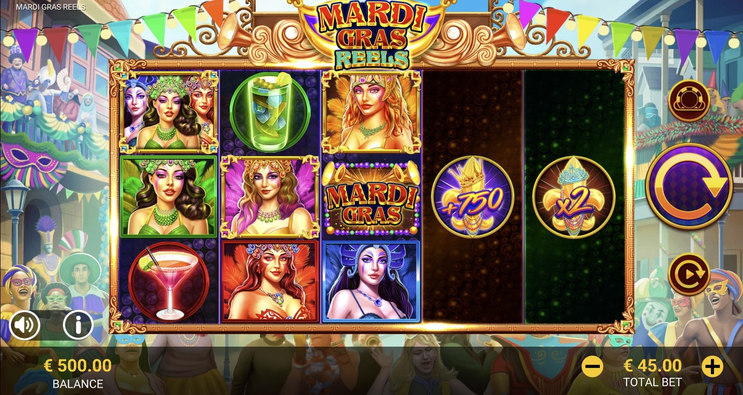 Mardi Gras Reels Gameplay Image