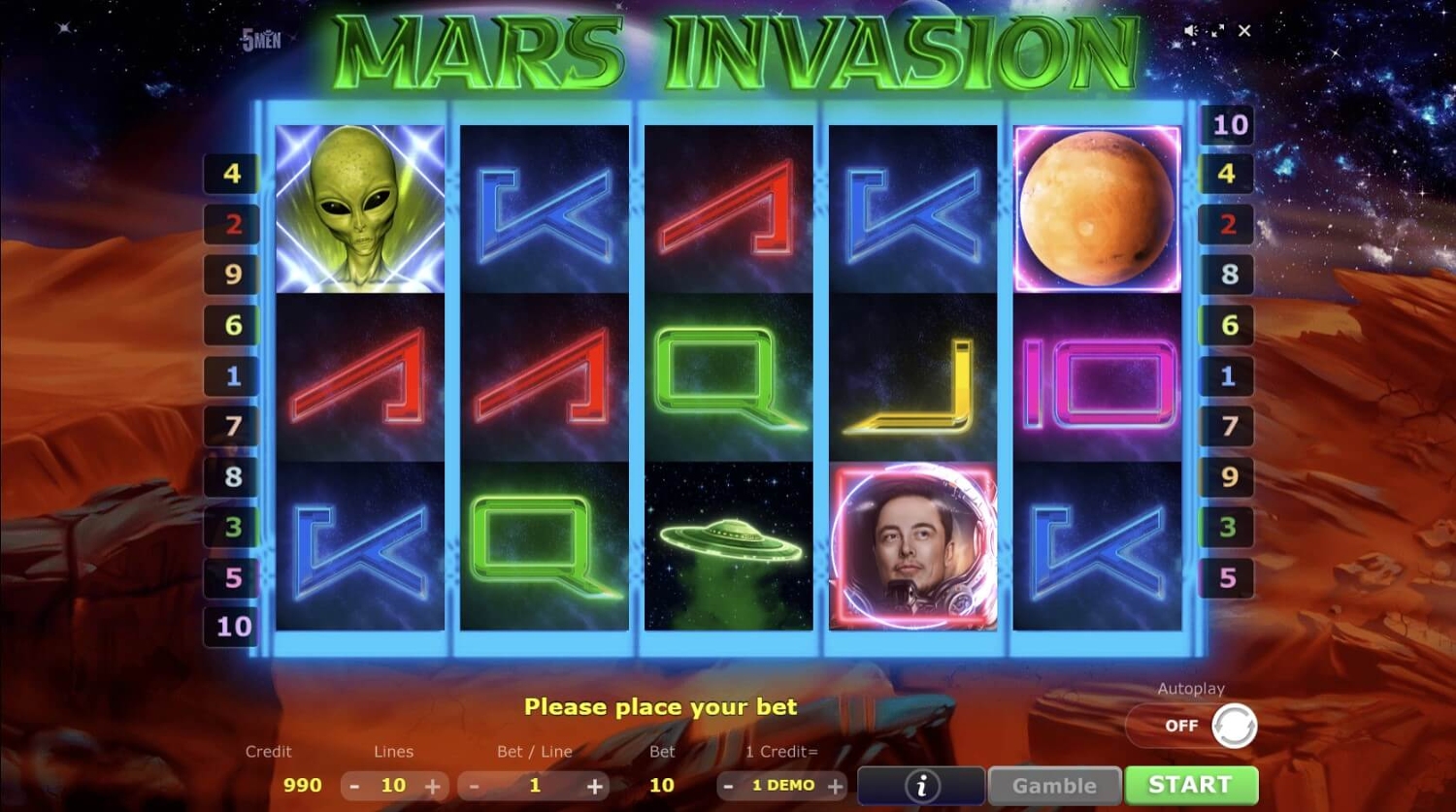 Mars Invasion Gameplay Image