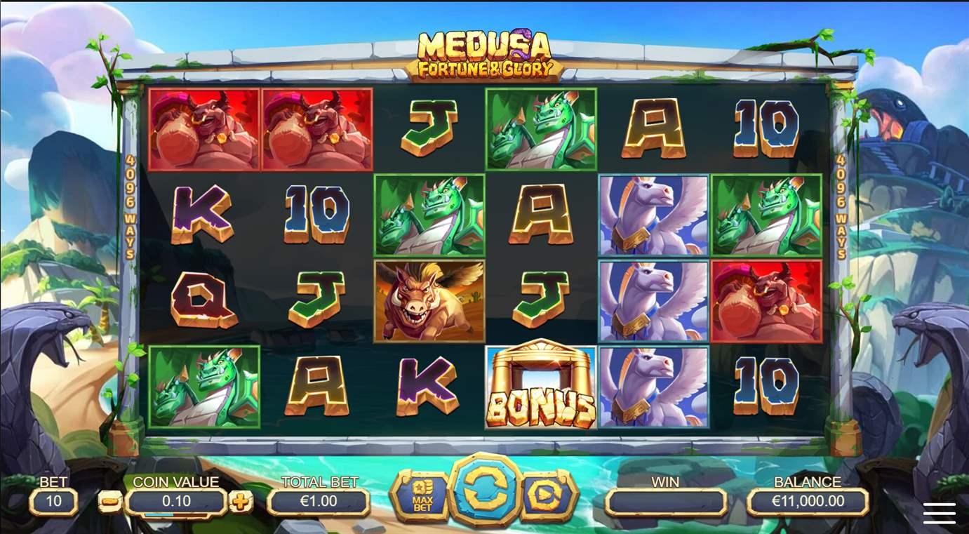 Medusa Fortune & Glory Gameplay Image