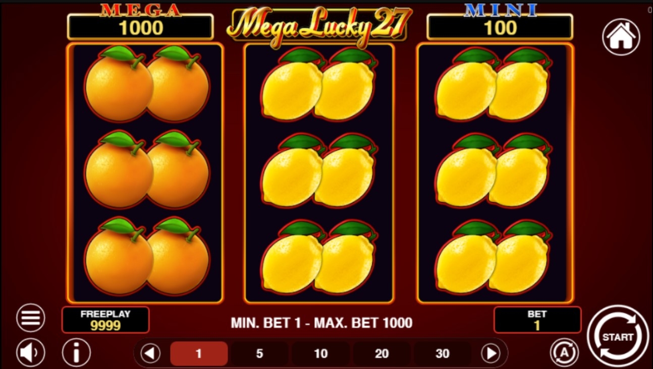 Mega Lucky 27 Gameplay Image