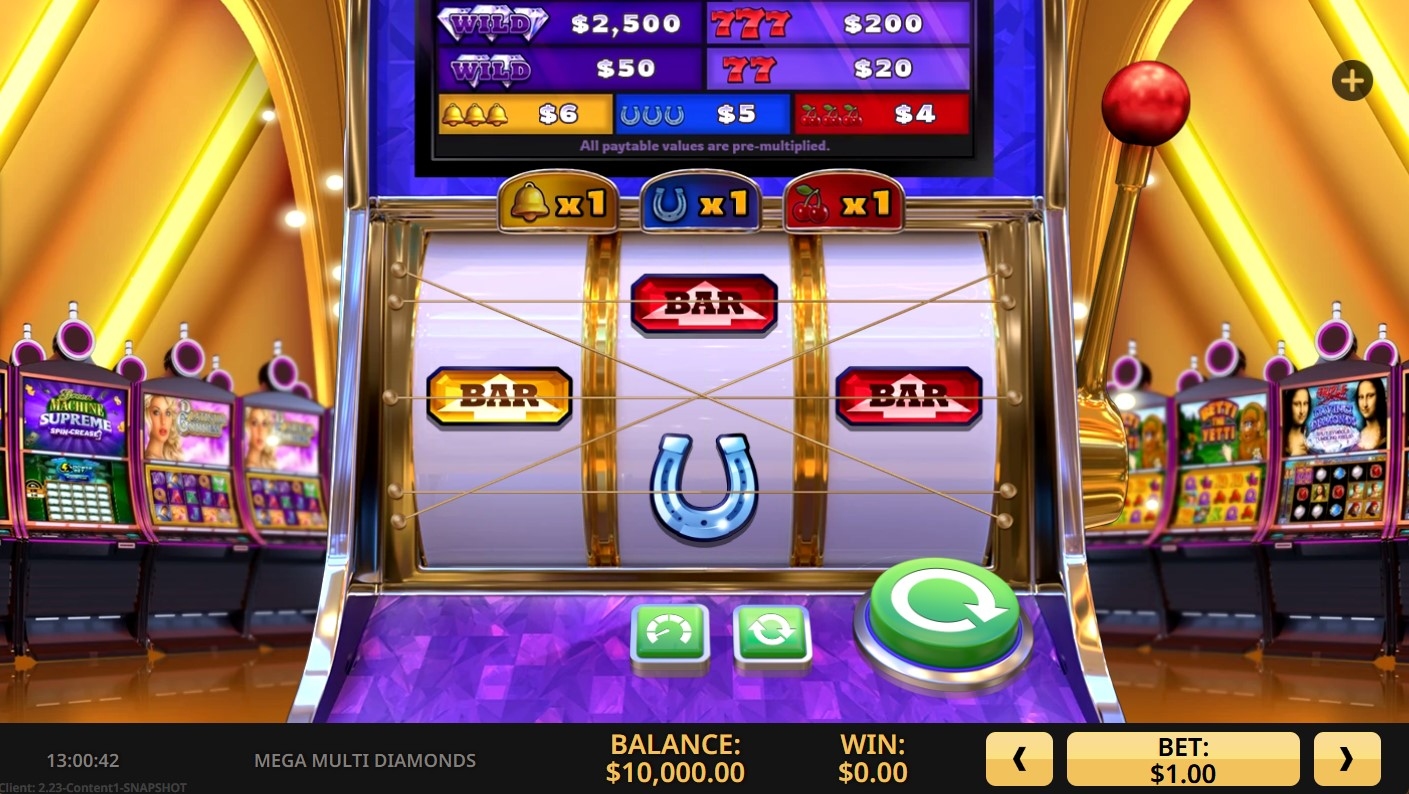 Mega Multi Diamonds Gameplay Image