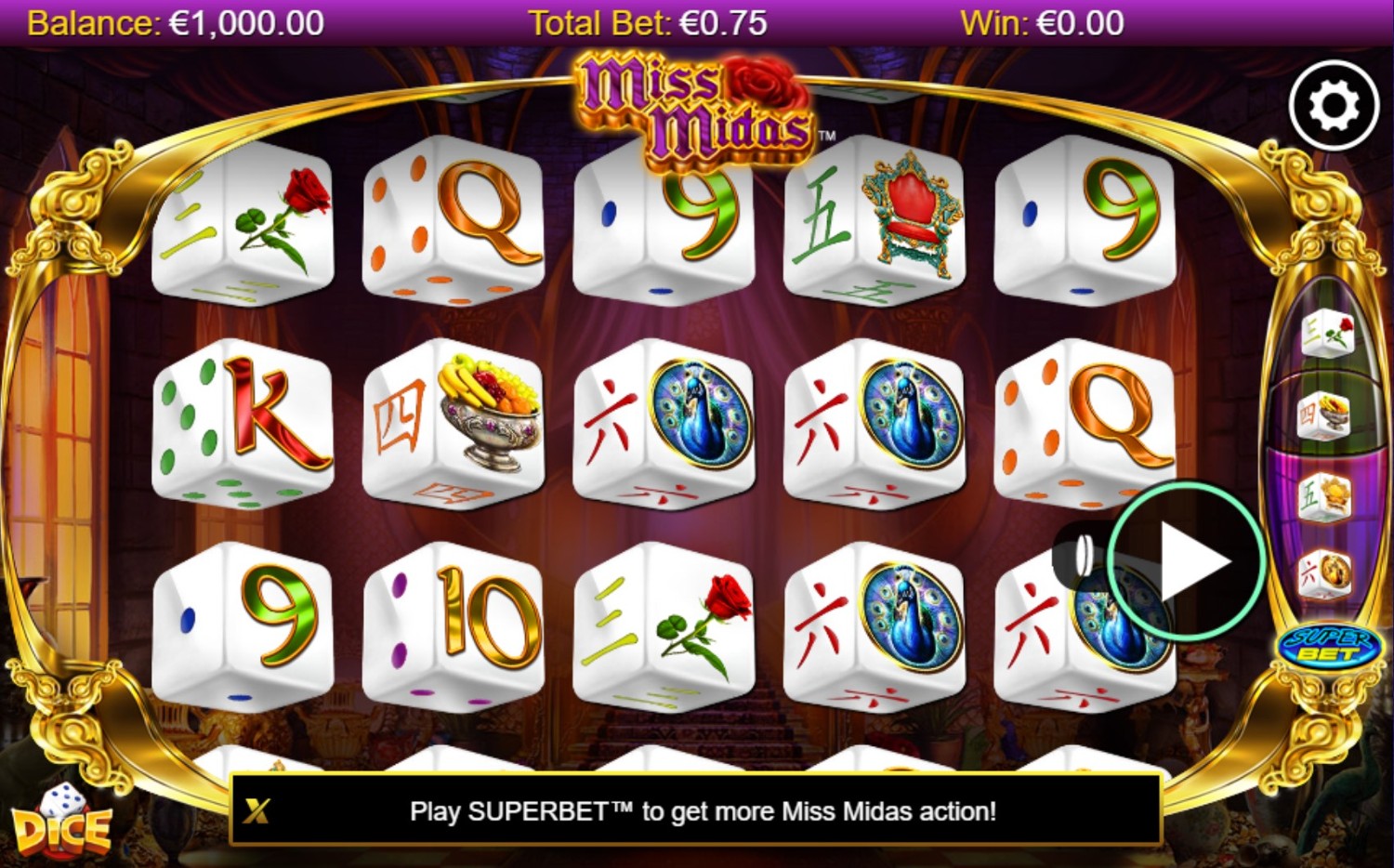 Miss Midas (Dice) Gameplay Image