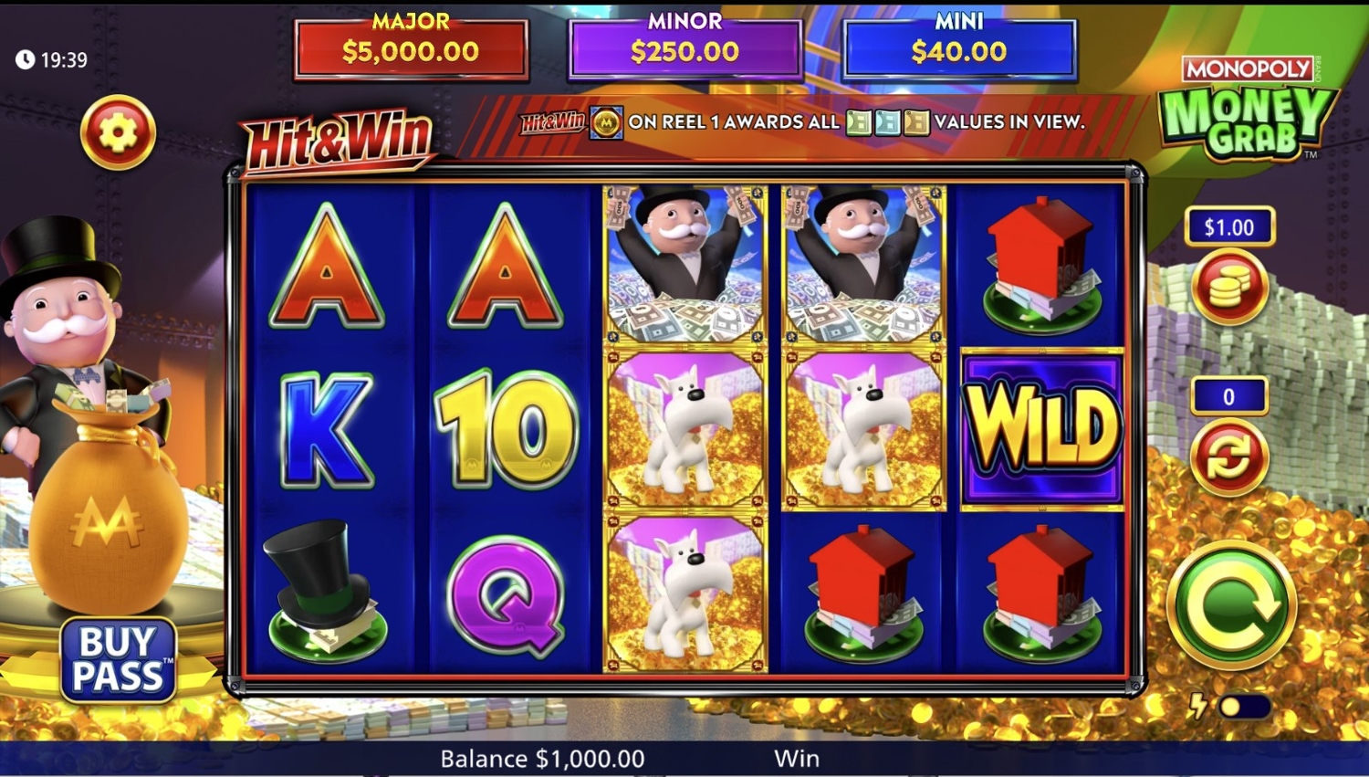 Monopoly Money Grab Gameplay Image