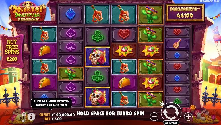 Muertos Multiplier Megaways Gameplay Image