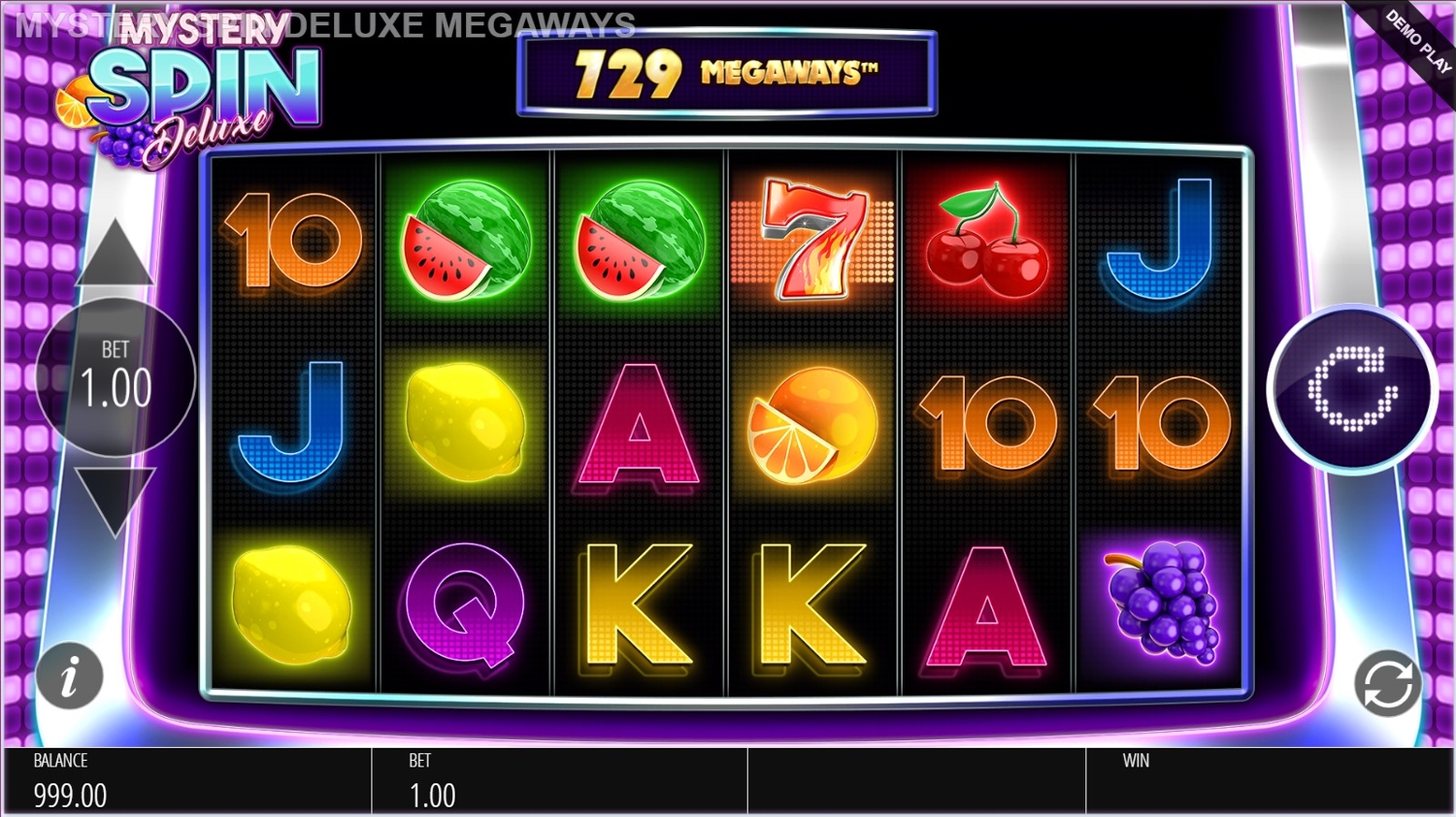 Mystery Spin Deluxe Megaways Gameplay Image