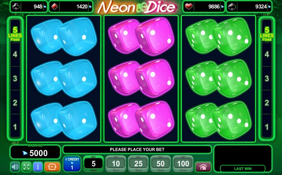 Neon Dice Gameplay Image