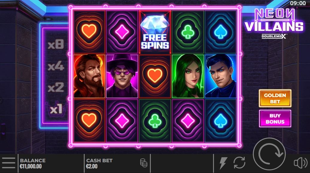Neon Villains Doublemax Gameplay Image