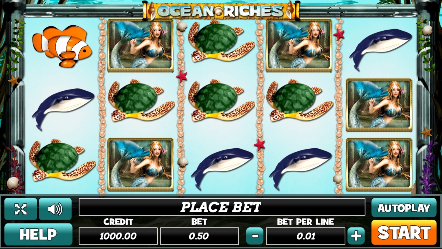 Ocean Riches Gameplay Image