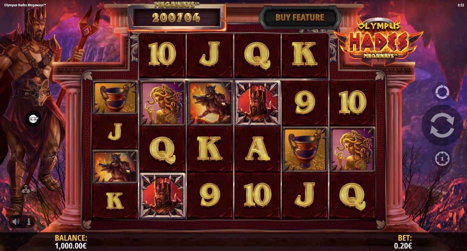 Olympus Hades Megaways Gameplay Image