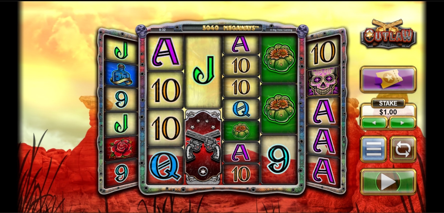 Outlaw (Big Time Gaming) Gameplay Image