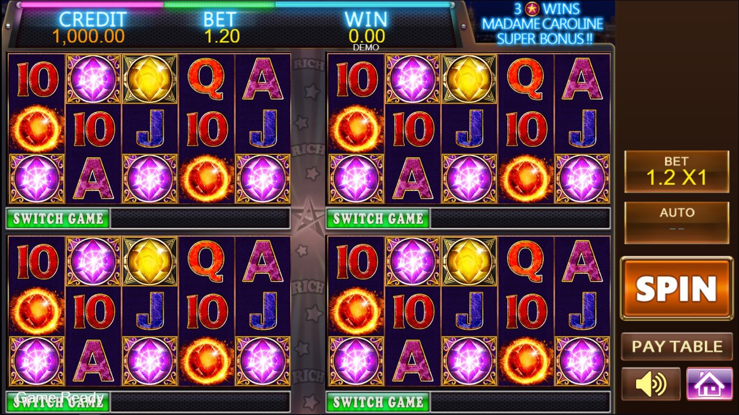 PS Stars – Rich Rich Gameplay Image
