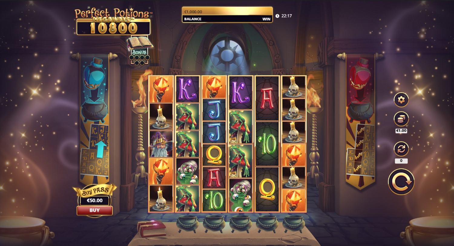Perfect Potions Megaways Gameplay Image