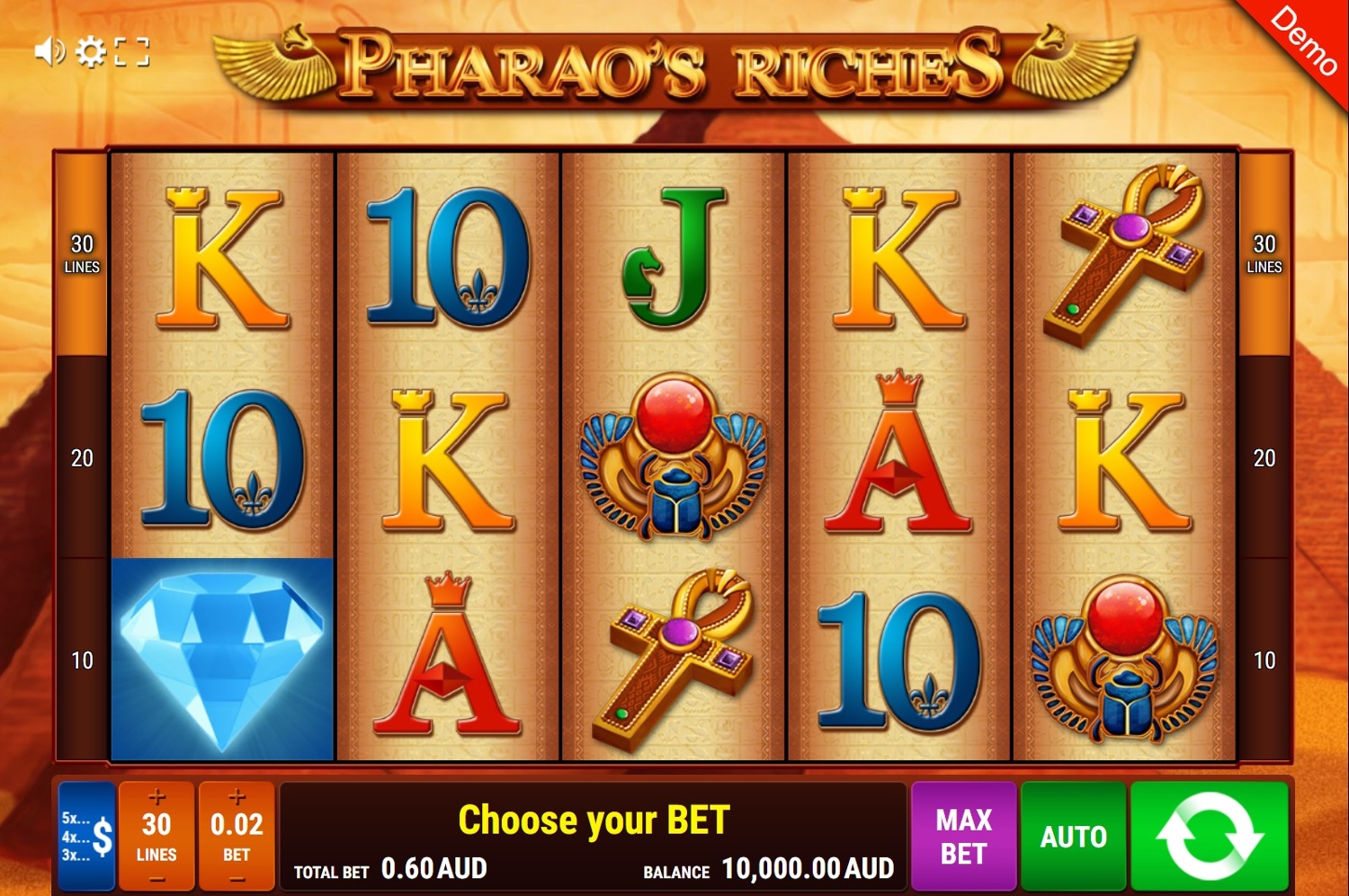 Pharao’s Riches Gameplay Image