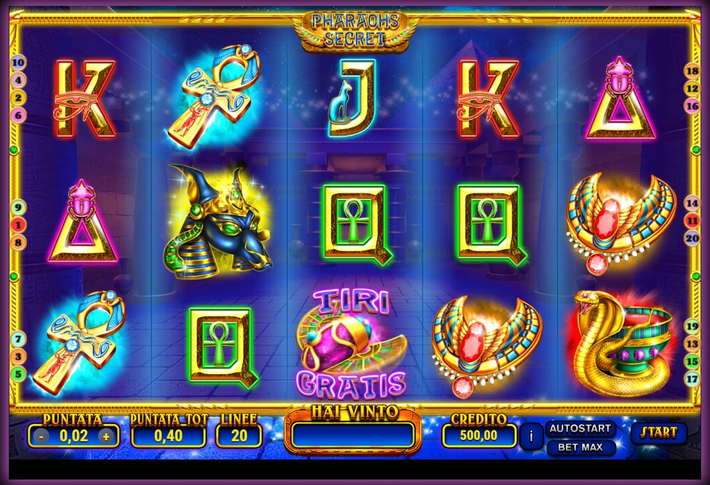 Pharaohs Secret Gameplay Image