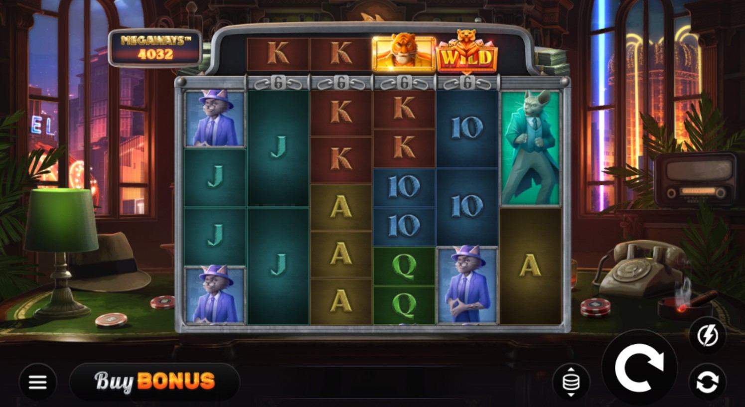 Phat Cats Megaways Gameplay Image