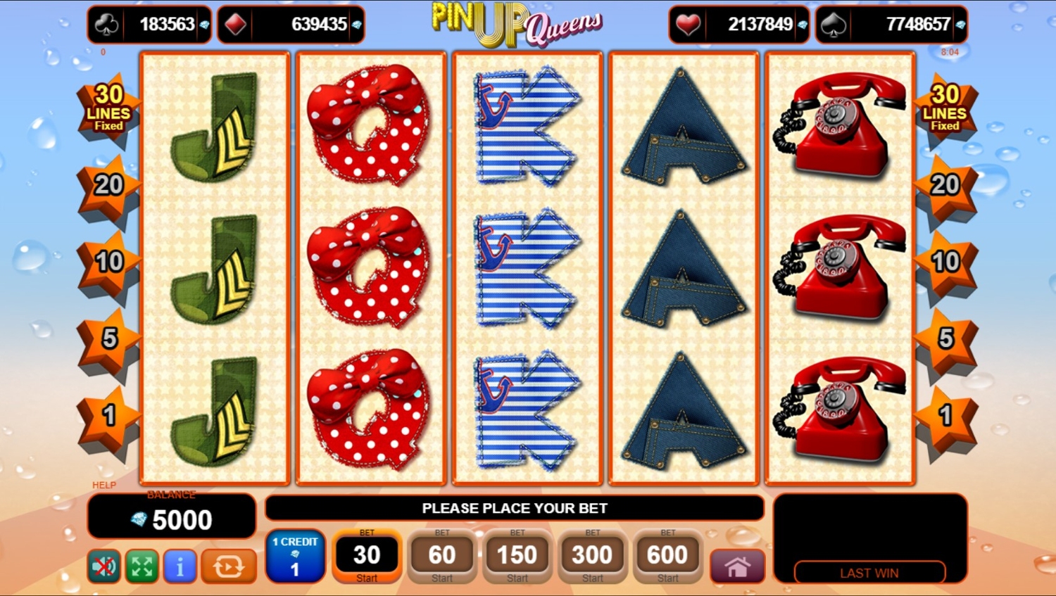 Pin Up Queens Gameplay Image