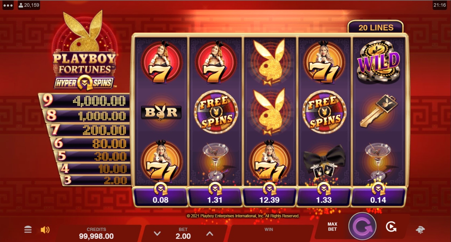 Playboy Fortune Hyperspins Gameplay Image