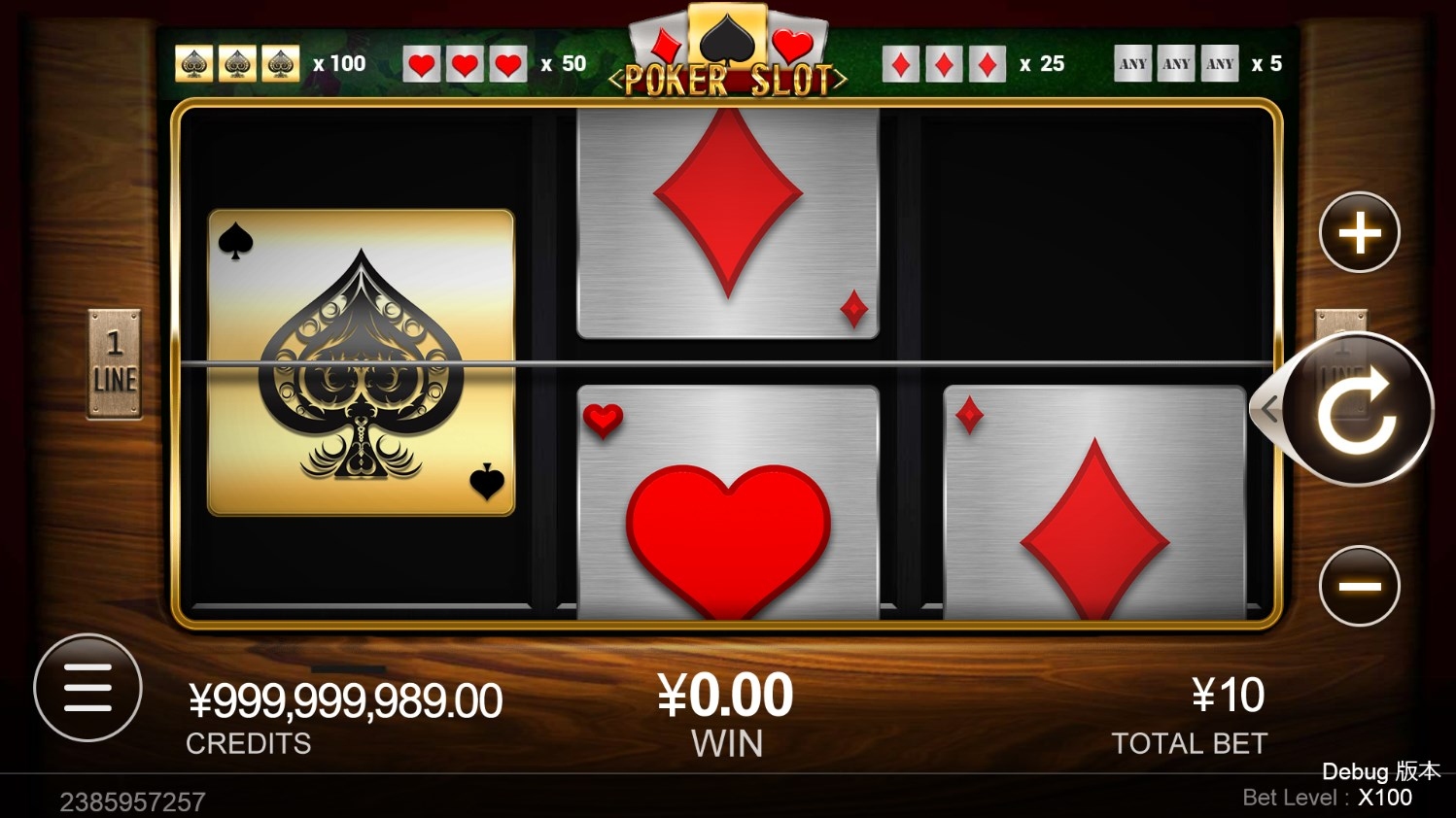 Poker Slot Gameplay Image