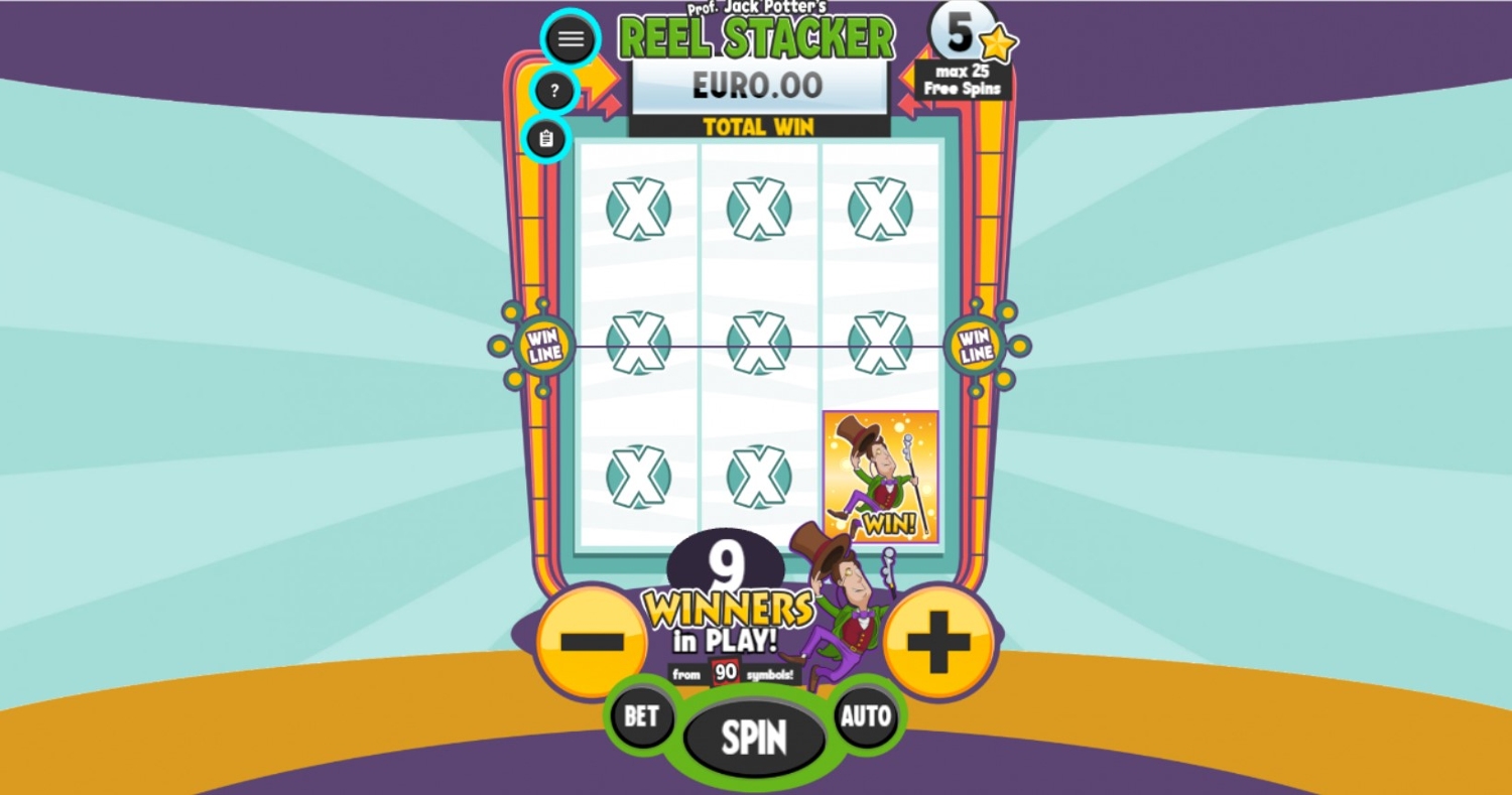 Prof. Jack Potter’s Reel Stacker Gameplay Image