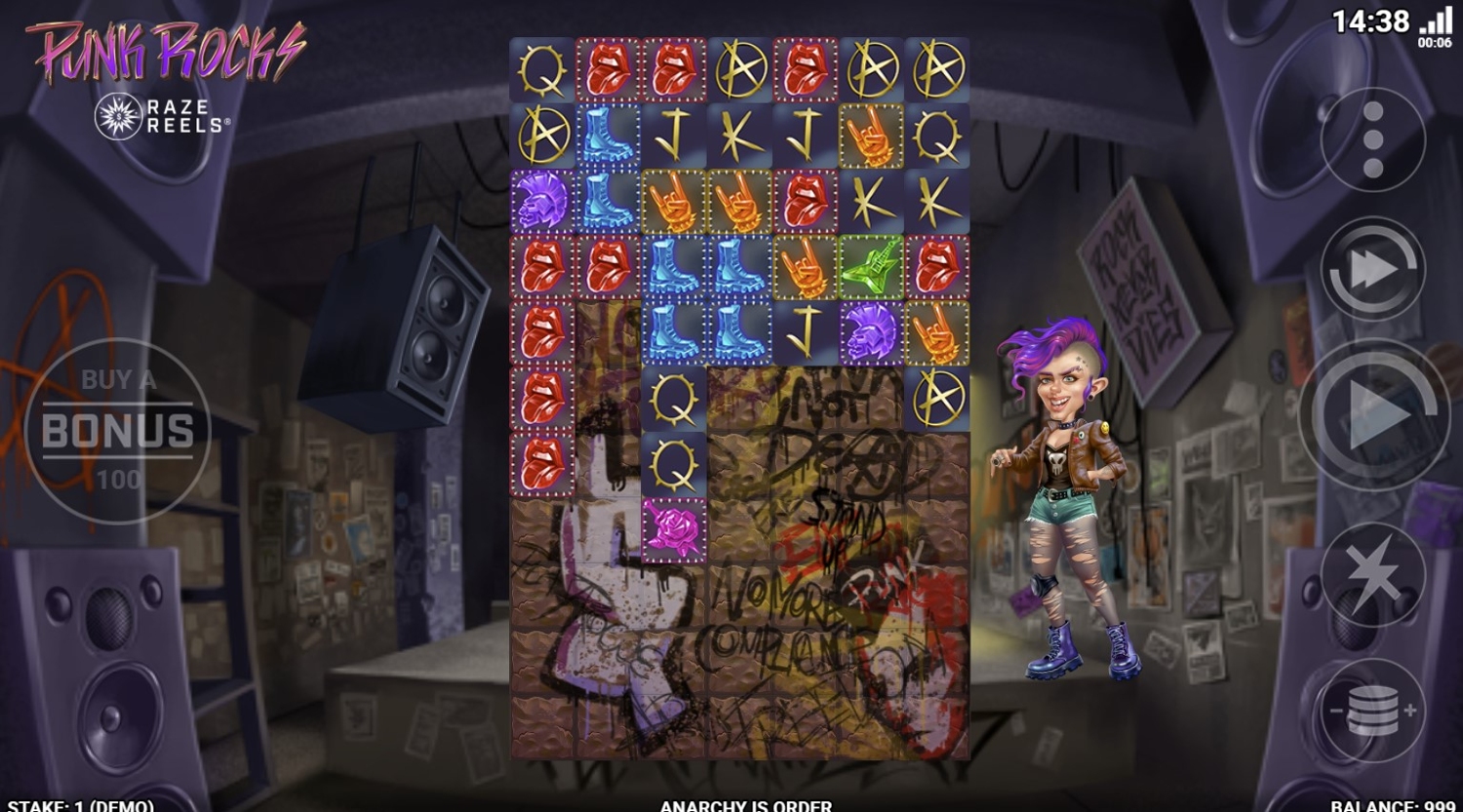 Punk Rocks with Raze Reels Gameplay Image