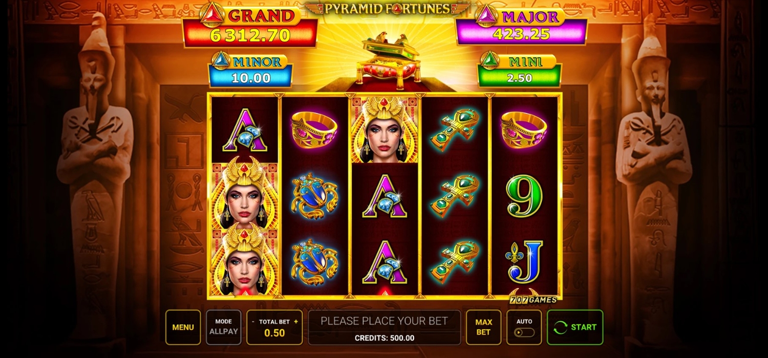 Pyramid Fortunes Gameplay Image