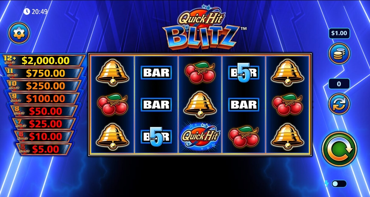 Quick Hit Blitz Blue Gameplay Image
