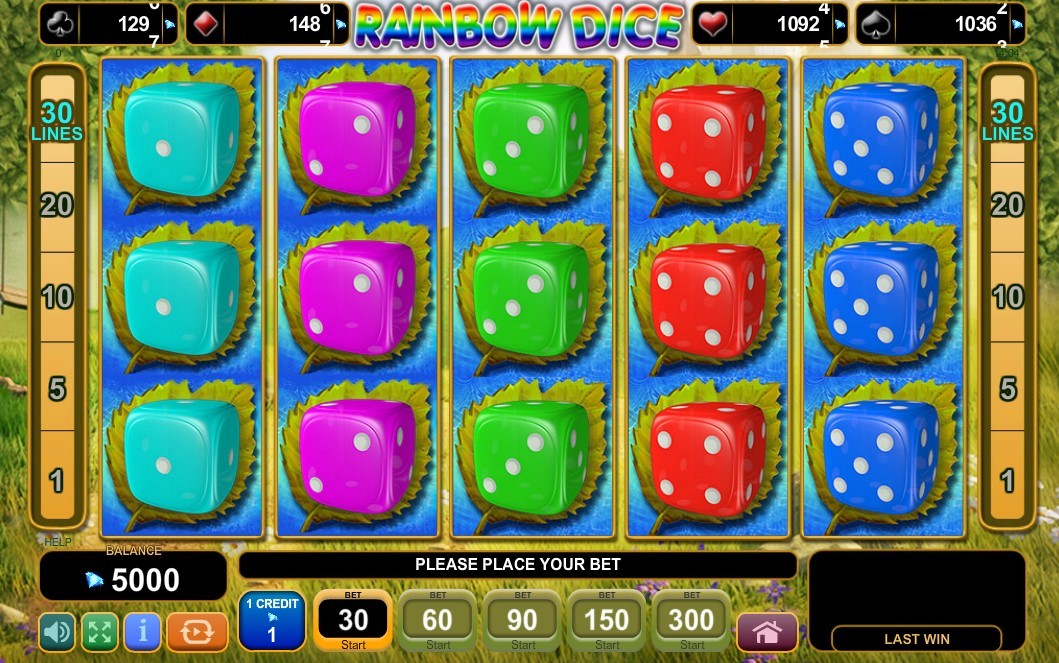 Rainbow Dice Gameplay Image
