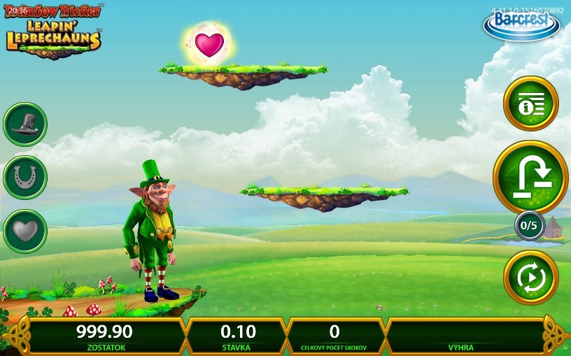 Rainbow Riches Leapin’ Leprechauns Gameplay Image