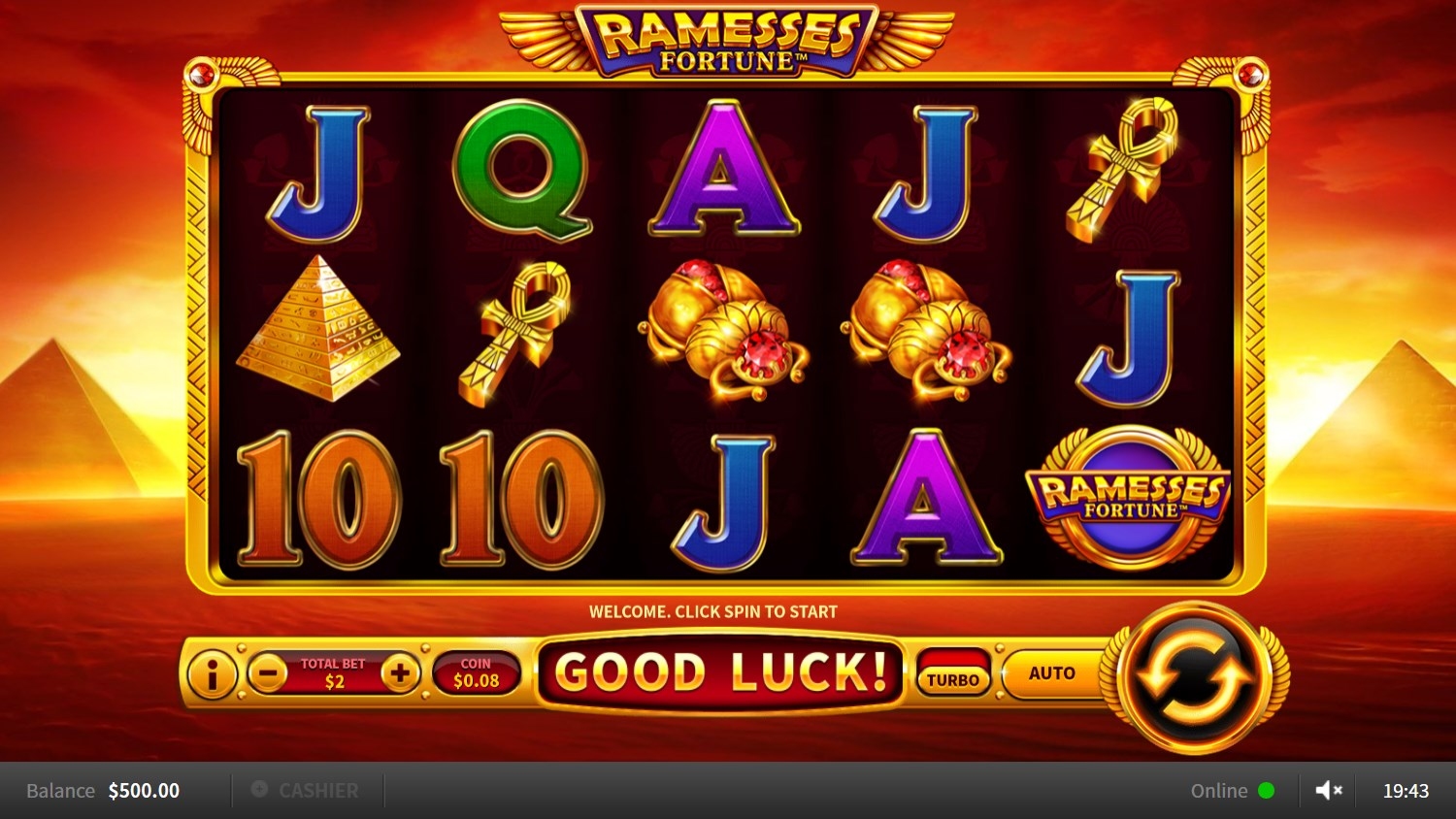 Ramesses Fortune Gameplay Image