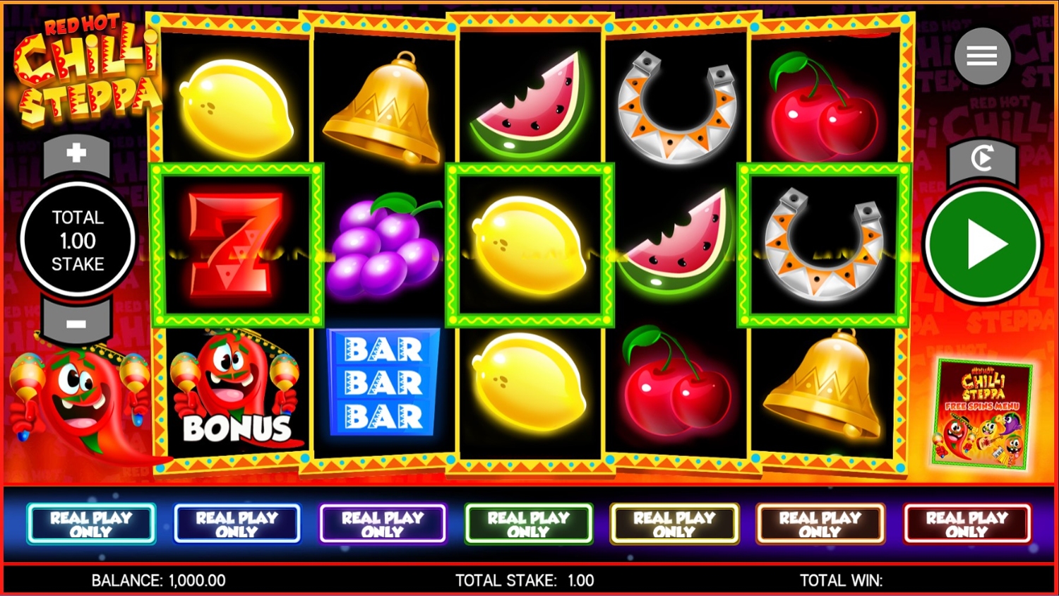 Red Hot Chilli Steppa Gameplay Image