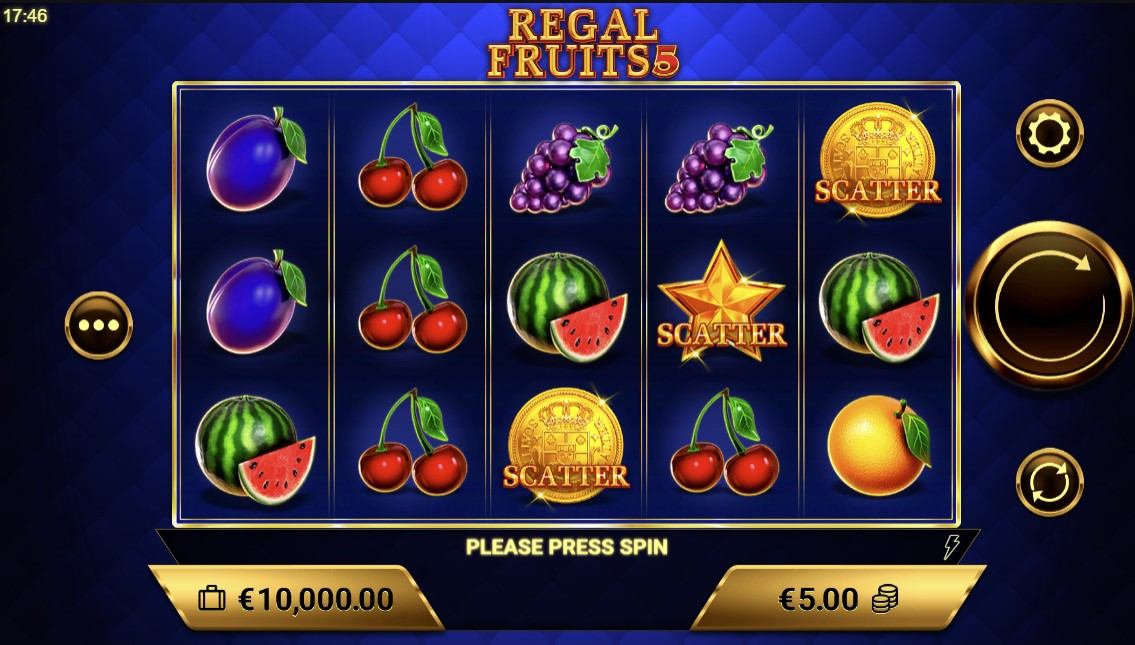 Regal Fruits 5 Gameplay Image