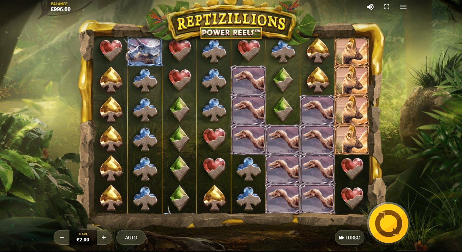 Reptizillions Power Reels Gameplay Image