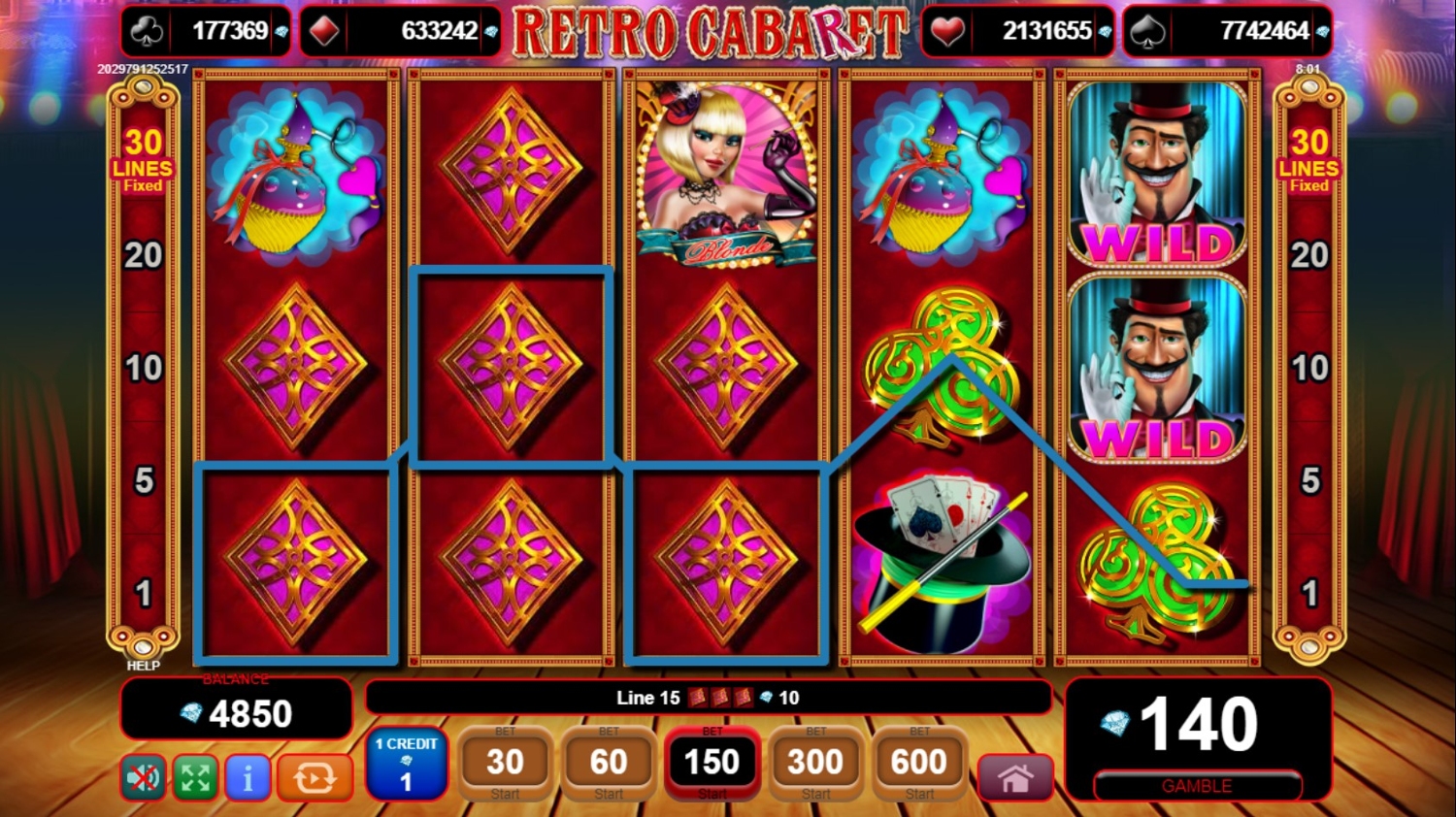 Retro Cabaret Gameplay Image