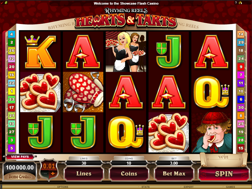 Rhyming Reels: Hearts & Tarts Gameplay Image