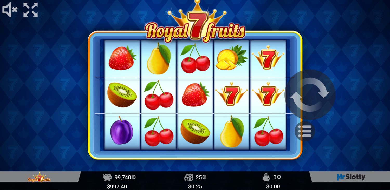Royal 7 Fruits Gameplay Image