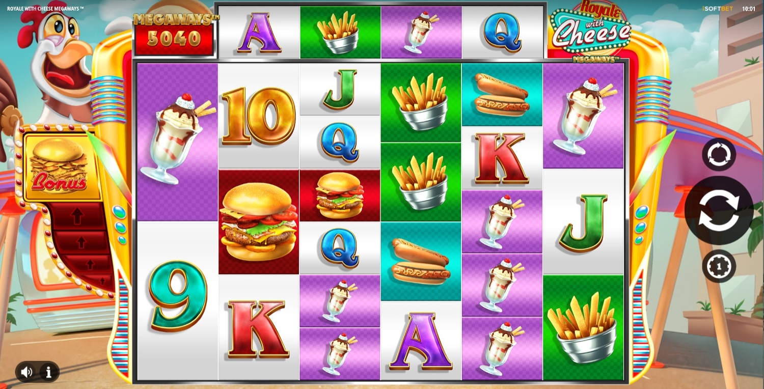 Royale With Cheese Megaways Gameplay Image