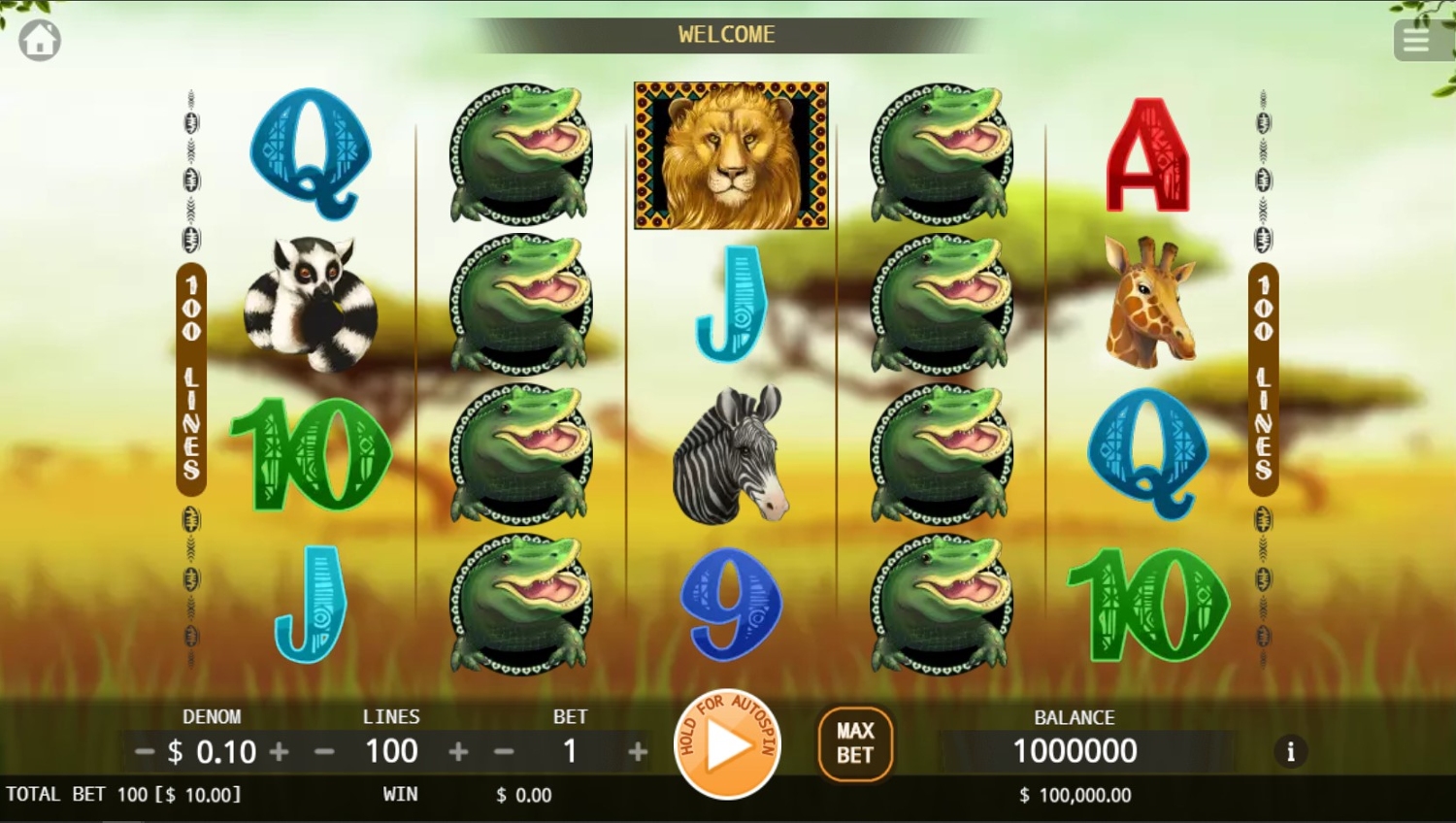 Safari Slots Gameplay Image