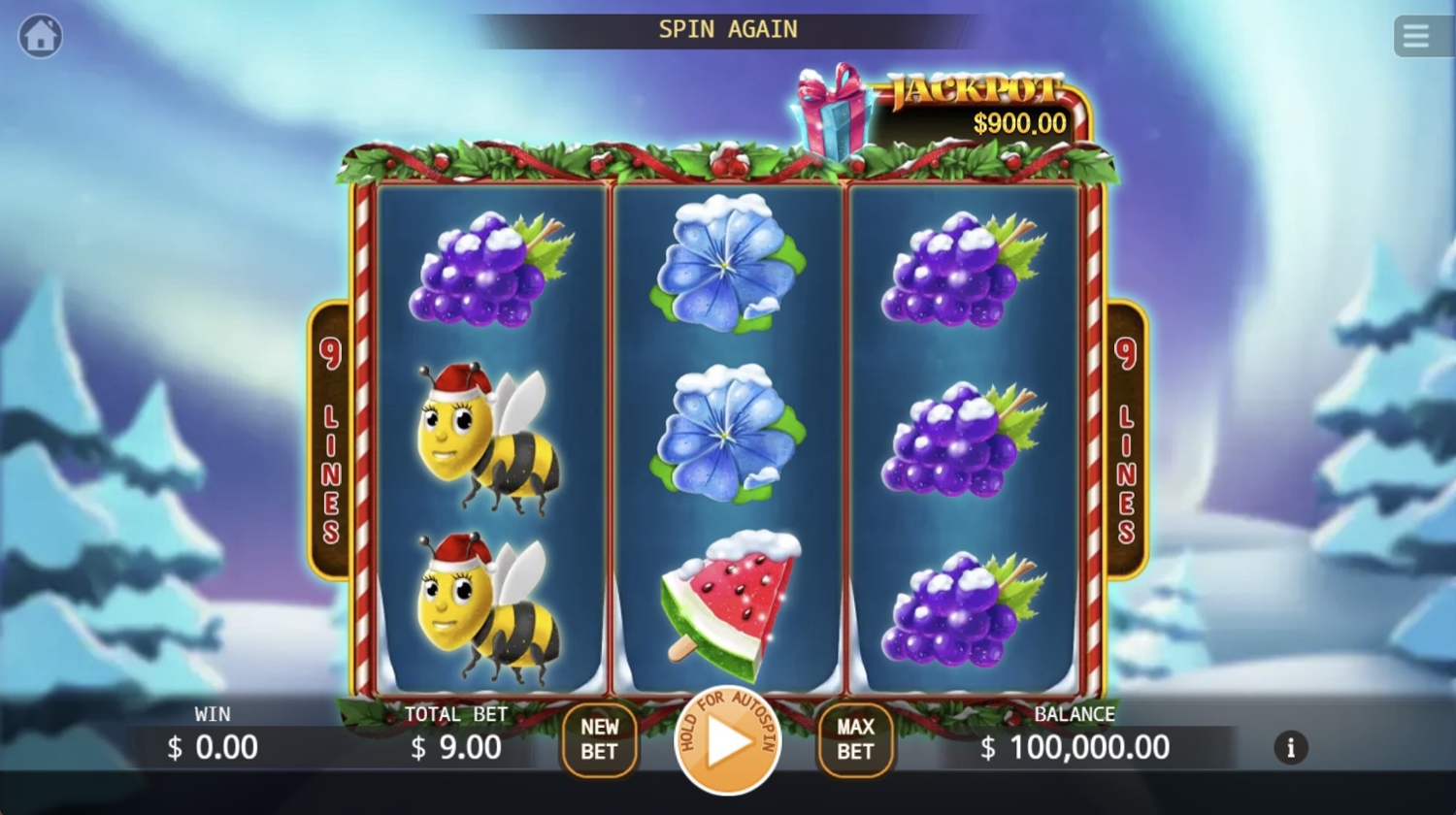 Santa Bumble Bee Hold and Win Gameplay Image