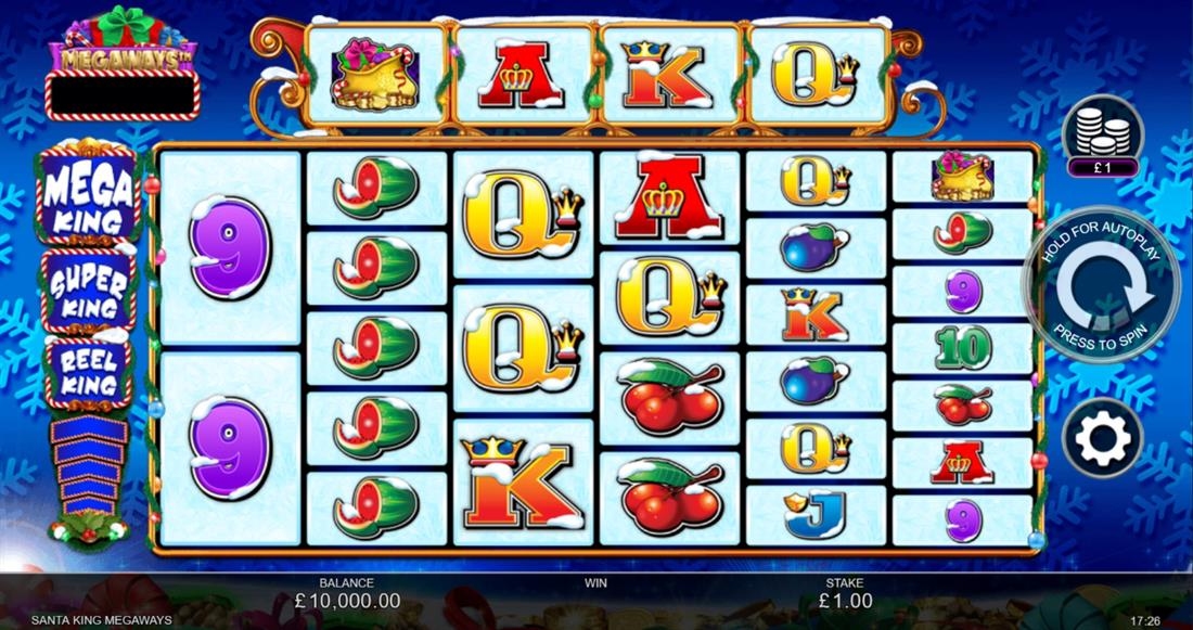 Santa King Megaways Gameplay Image