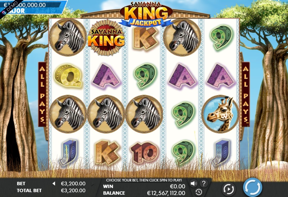 Savanna King – Jackpot Gameplay Image