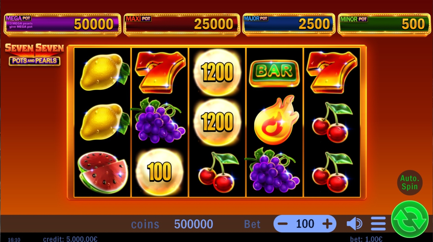 Seven Seven Pots and Pearls Gameplay Image