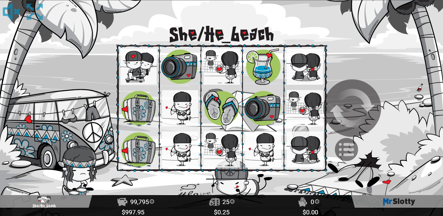 She/He_beach Gameplay Image