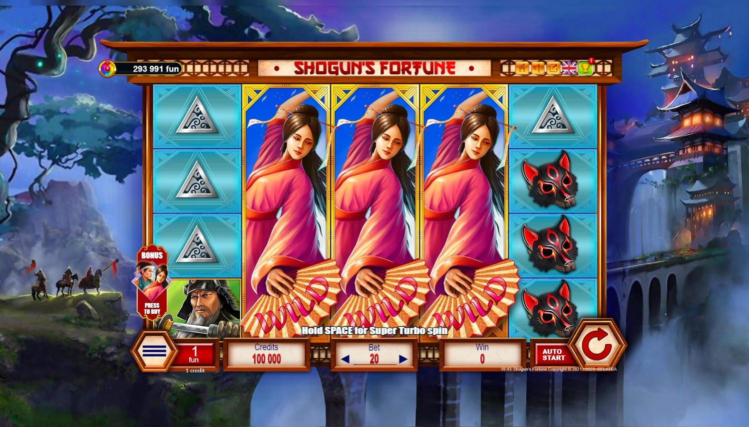Shogun’s Fortune Gameplay Image